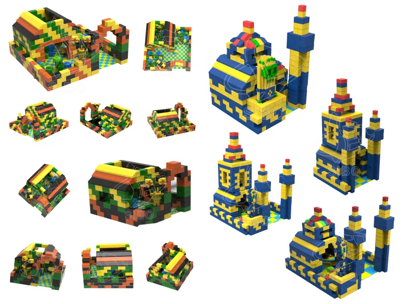Affordable assembled commercial custom EPP block kids building blocks toys