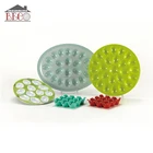 Wholesale Round Green Melamine Plastic Egg Plate For Sale