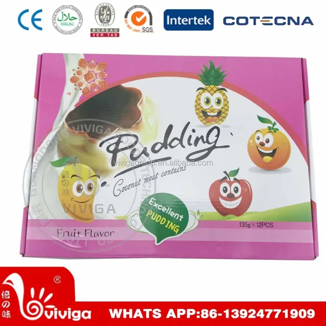 135g sweet peach flavor pudding with coconut