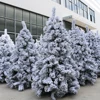 Hot sales wholesale high quality custom made artificial snow covered flocked christmas trees HS-M210-1335-SMXM-C