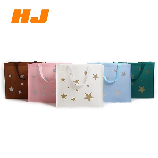 laminated gift fabric handle non woven bag, polypropylene tote
