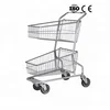Powder coated zinc plated supermarket shopping trolleys ,supermarket carts