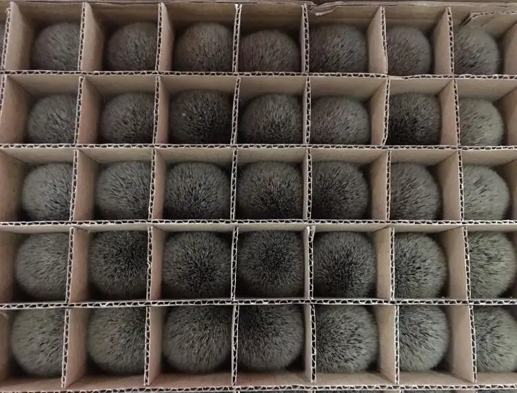 Badger brush head, men's beard brush stock