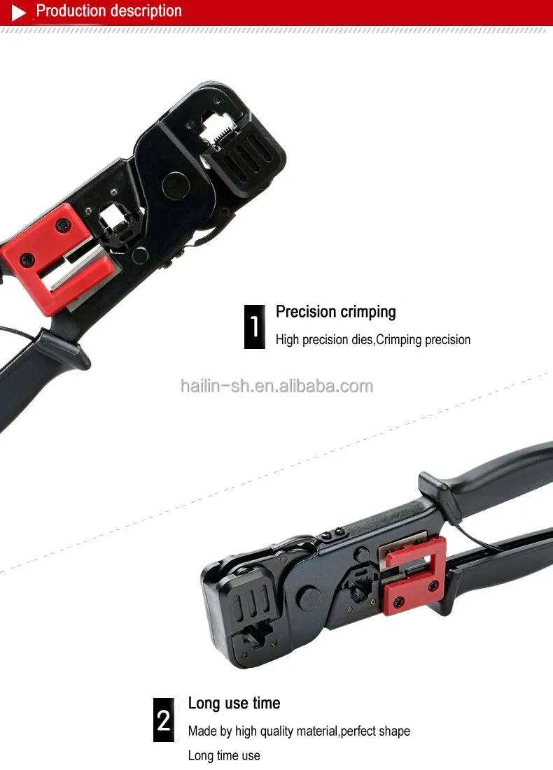 Cao Performe Đường Dây Điện Thoại Mạng Tinh Thể Đầu Crimper HT-86 Modular Cắm Cat6 Cáp Cầm Tay Uốn Tóc Bồng Công Cụ