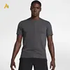 Fitness apparel men reflective casual short sleeve t-shirt soft fabric quick dry