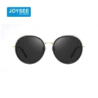 Joysee 2019 OEM Hot Sale Round Style Metal Frame Sunglasses Polarized Sun glasses For Women Trendy