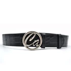 Carosung Custom Branded Design Quality Solid Brass belt Buckle Genuine Leather Belts for Men and Women