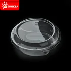 Disposable PET plastic salad divided bowl
