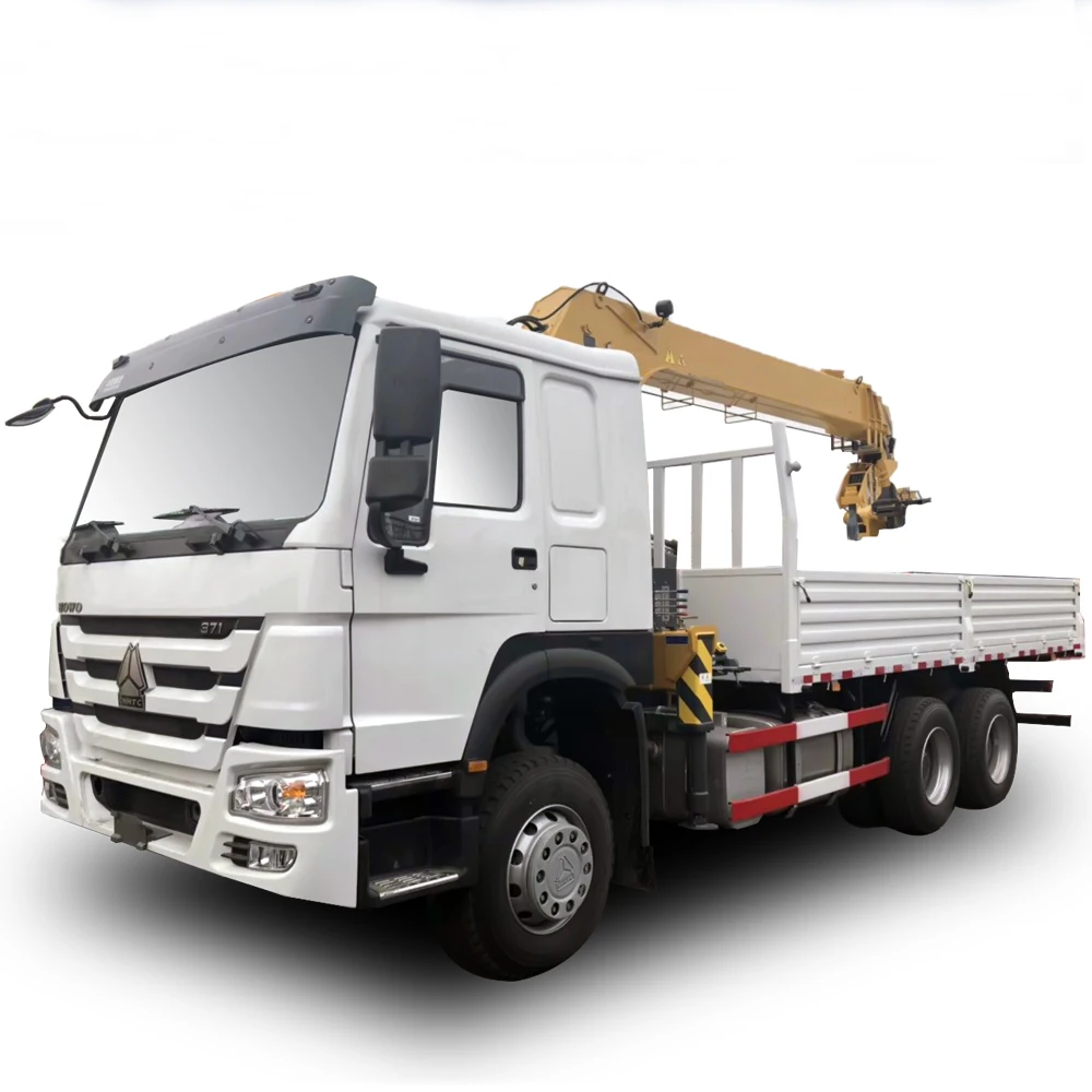 china sino 6x4 10 ton howo hydraulic truck mounted crane truck