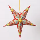 christmas hanging decorative Nepal christmas star paper with led light