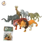 6pcs Wild Forest Animal Set Mini Plastic Tiger Toys