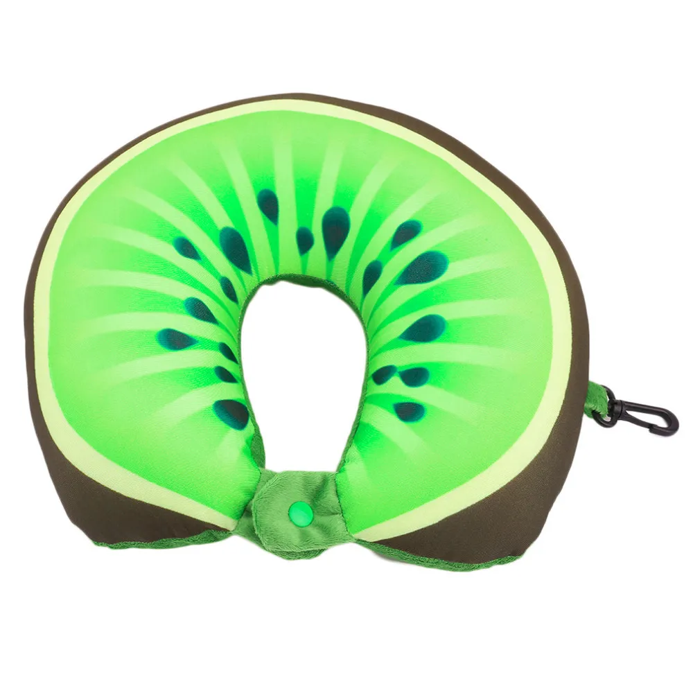 Soft U Shape Cushion Journey From Watermelon Kiwifruit Orange Fruit Cushions Tourism Neck AutoTravel Pillows