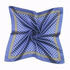 Fashionable Designer Wholesale Four Seasons Custom Printed Women Satin Silk Polyester Scarf
