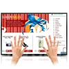 Single touch screen lcd display simple digital signage software