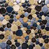 Glazed Blue Mosaic Ceramic Pebble Porcelain Tile Bath Shower Wall Flooring Iran Tiles