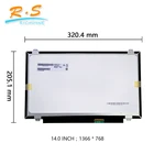 Slim LVDS 40 pin 14.0 inch TFT LED Display B140XTN02.3 Laptop LCD Screen