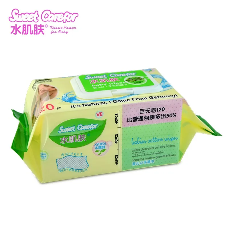 120pcs Xylitol Custom Tender Alcohol Free Natural Baby Wipes Buy