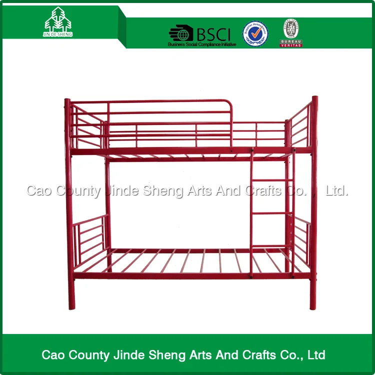 赤い金属製の家庭用家具ベッド/金属二段ベッド良い品質で仕入れ・メーカー・工場