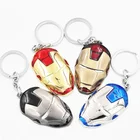 Hot sale superhero movie marvel avengers llavero key ring souvenir personalized Iron man keychain