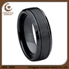 6MM women's Black Cobalt Brushed Polished Wedidng Band Engagement Ring Comfort Fit Sizes 4 to 15