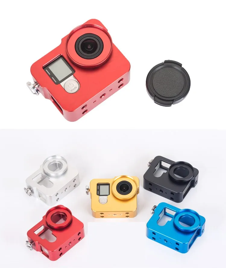 2016 Hot Product Go Pro Camera Accessories Aluminum Rear cover Protect shell For Gopro Hero 4