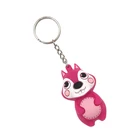 Giveaway 2019 hot selling PVC Keychain, custom high quality keyrings, 3D cartoon keychains