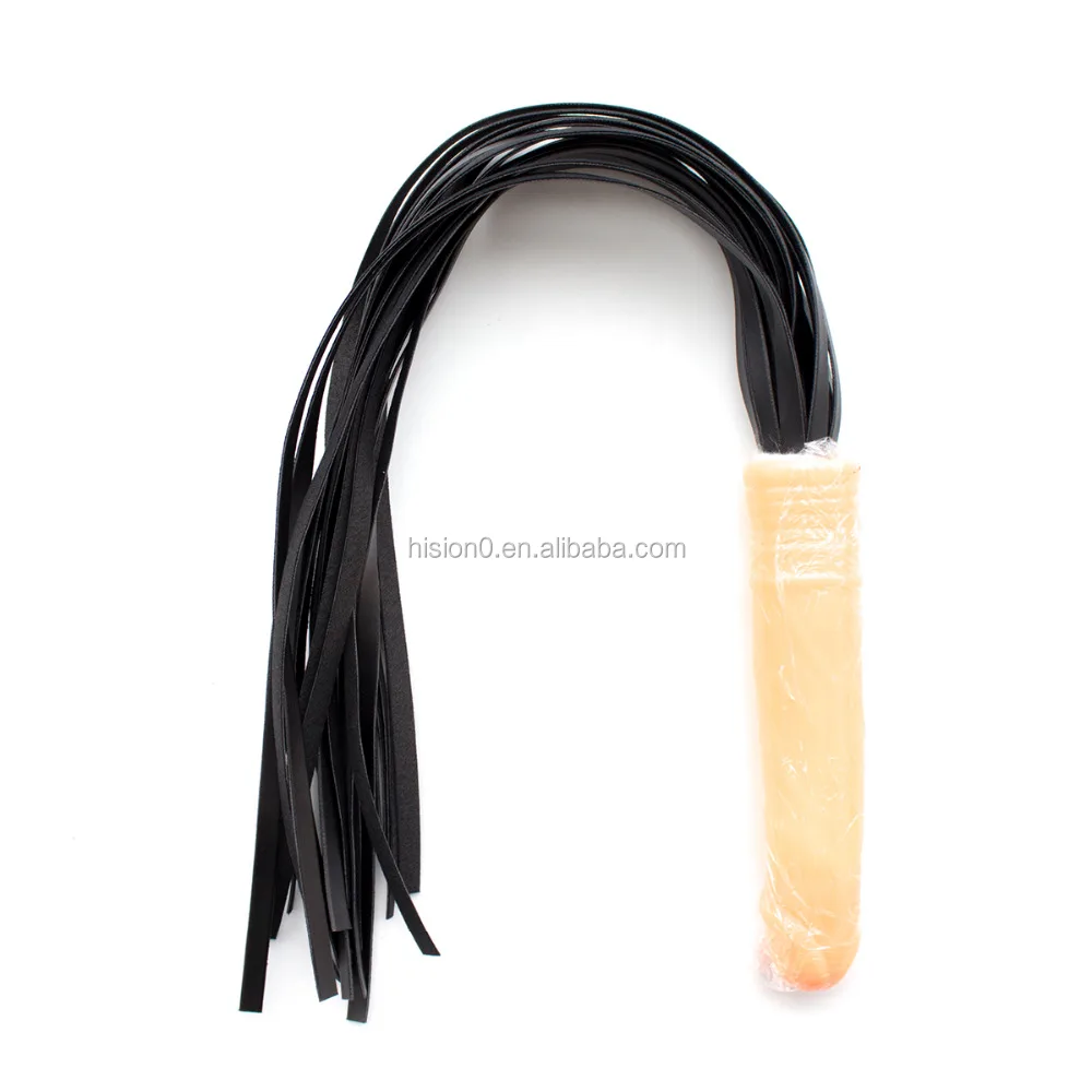 Novelty Pink Leather Sexy Whip With Silicone Dildo Handle Buy Leather