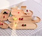 New Popular 2019 Bamboo Dinner Set Wood Serving Plate food tray