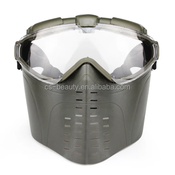 Açık CS Savaş oyunu Anti-Sis Havalandırmalı Taktik Av Paintball Airsoft Gözlük Tam Yüz Ile Elektrikli Fan Gaz Maskesi gözlüğü