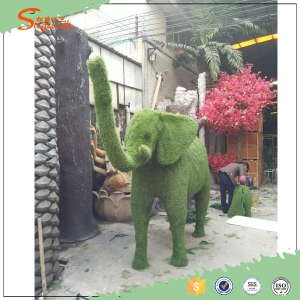 2016 factory price realistic artificial animal topiary grass animal artificial grass animals for display