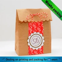 plain brown kraft paper cube gift packaging box