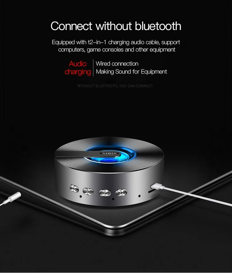 Ultimate version bluetooth speaker bass stereo mini outdoor colorful Mini portable with LED lights hot sell shenzhen - ANKUX.COM