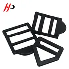 Fashion 20Mm Custom Black Metal Tri-Glide Slide Adjustable Ladder Lock Buckle