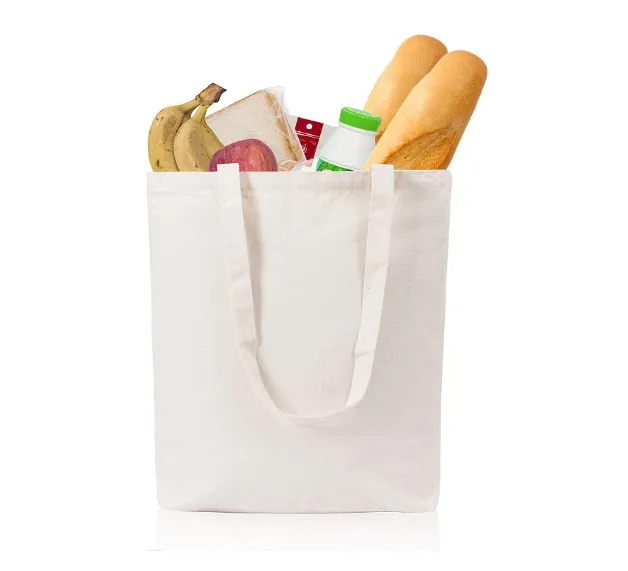 Promo custom printed canvas tote bags for wholesale