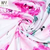 Nanyee Textile Silk Touch Thermal Transfer Rose Print Satin Fabric