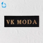 Metal yarn woven label neck trademark for high-level garments