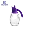 Cheep 1600ML clear glass water pitcher with plastic lid