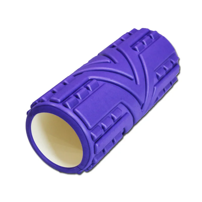 Professional EVA arrow carved hollow core foam roller tetured deep -tissue massage roller yoga fitness roller