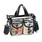 Large Capacity Daily Use Cosmetic Organizer Bag Transparent Shoulder Bags