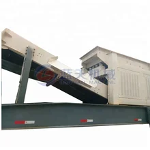 Movable river pebble mobile impact crusher station plant