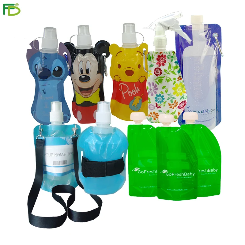 Water Bottle, Flask, Food Pouch