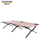 Foldable Camping Bed Portable Military Cot Hiking Travel With Carrying Bag