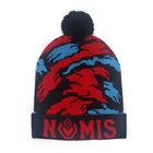 Wholesale custom knitted beanie hats with fur pom