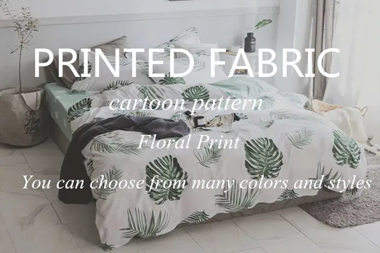 100% cotton printed sheeting fabric for women children