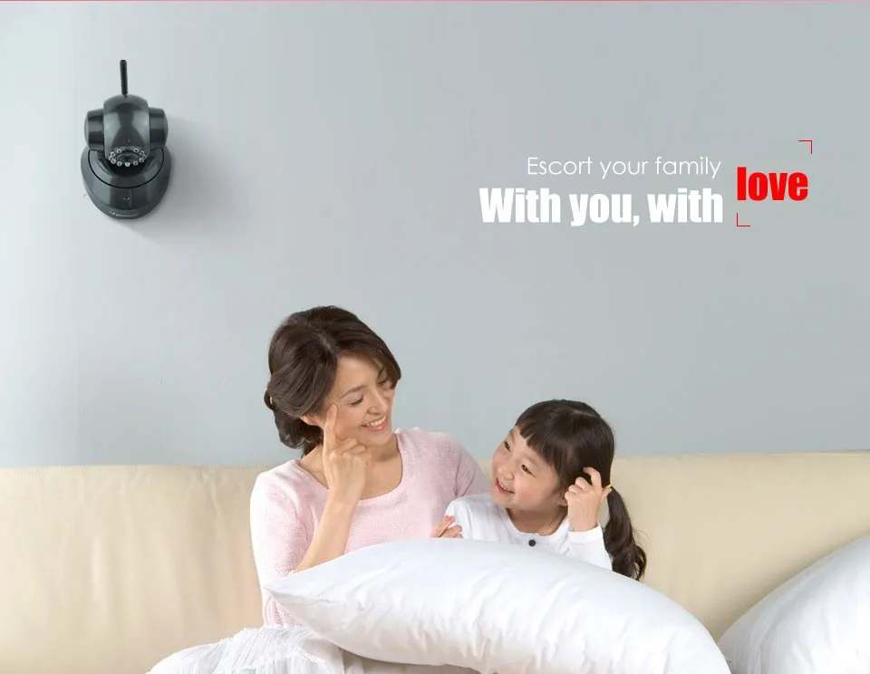 Wireless IR-Cut Night Vision Indoor zigbee ip camera - ANKUX.COM