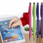 slim thin advertising promotional metal ball pen capacitive touch screen stylus pen for pad