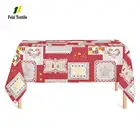 Big snow handmade love heart table cloth tovaglia for home christmas party decor