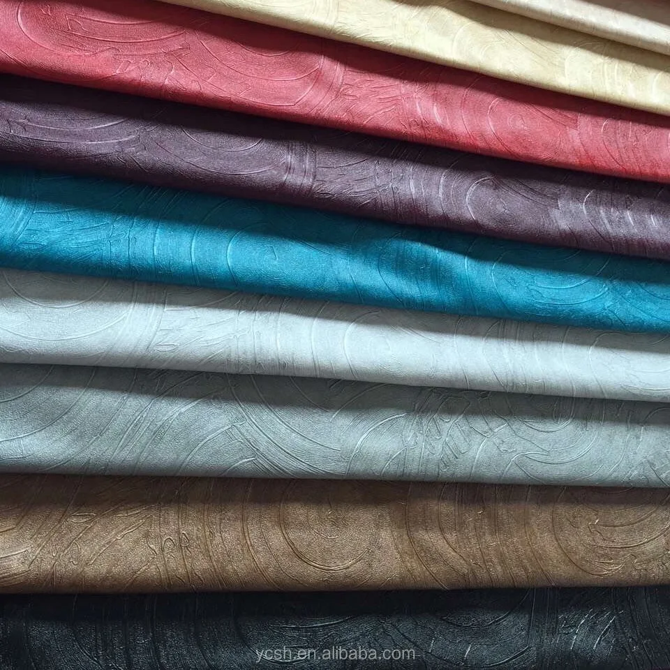 Textiles Leather Products 2017 Decorated PVC