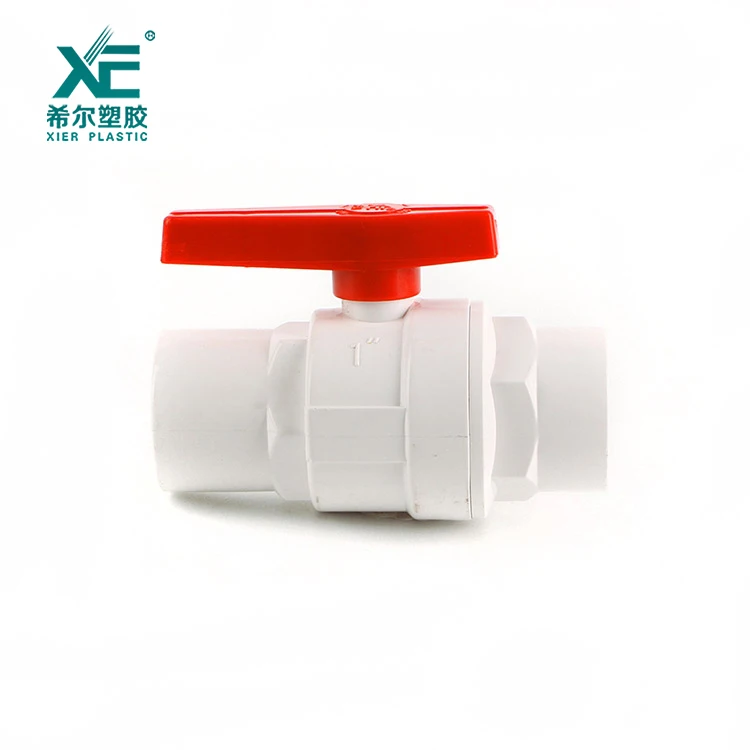 China manufacturer standard  plastic pvc oem two pieces ball valve