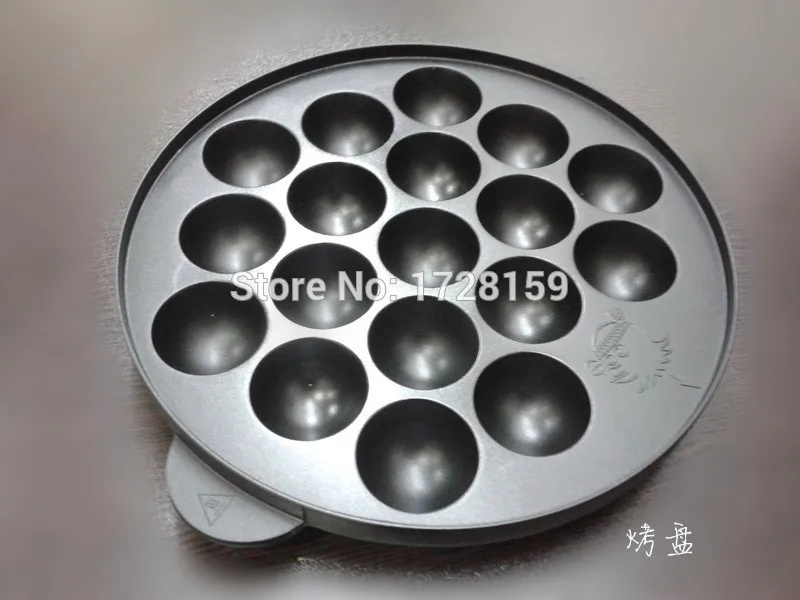 Free Shipping Household 220V 650W 40MM Electric Small Octopus Balls Octopus Grill Plate 18 Small Takoyaki Machine